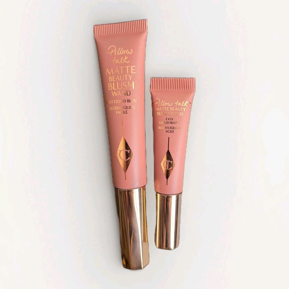 New Charlotte Tilbury Matte Beauty Blush Wand - PILLOW TALK - Full & Mini Size